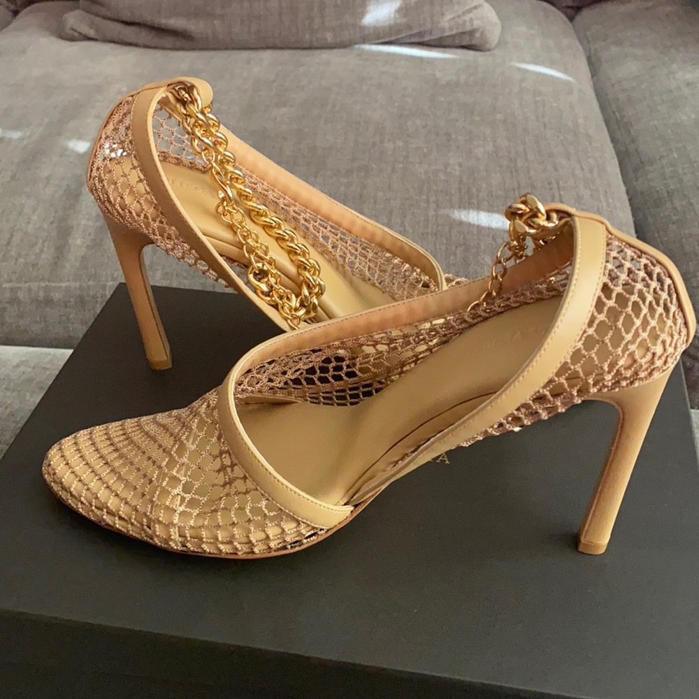 BOTEGGA MESH/NAPPA C CHUNKY CHAIN PUMP SHOES